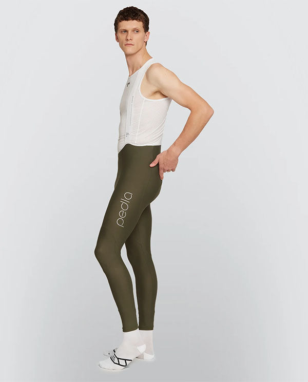 Pedla 薄長褲 Essentials SuperFIT2.0 Bib Tight Olive 男款 橄欖綠