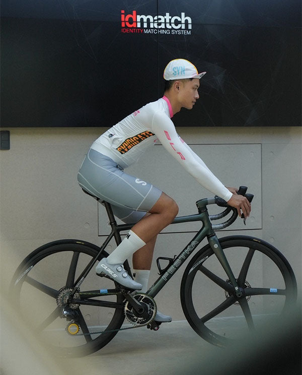 Biehler 薄長袖車衣Syndicate Race Team LS Jersey Sunday 男款 白