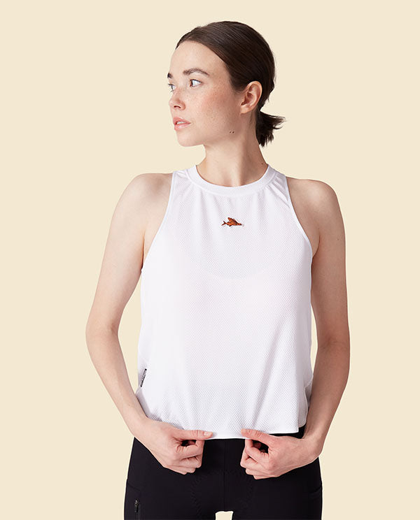 Café du Cycliste 無袖車衣 Julia V2 Lightweight Cycling White 女款 白