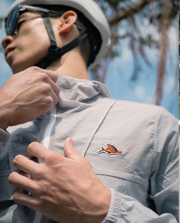 Café du Cycliste 外套ILONA Cloud Grey 防風 男款 淺灰