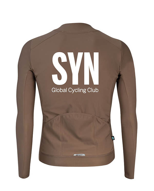 Biehler 中量長袖車衣Syndicate Training LS Jersey Pimento 男款 咖啡