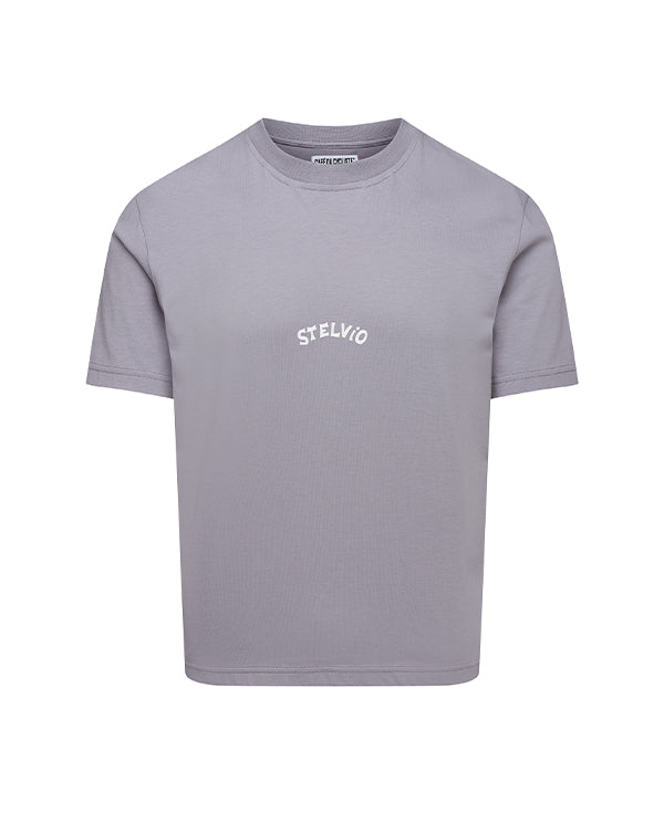 Café du Cycliste T-Shirt Col Stelvio 灰紫