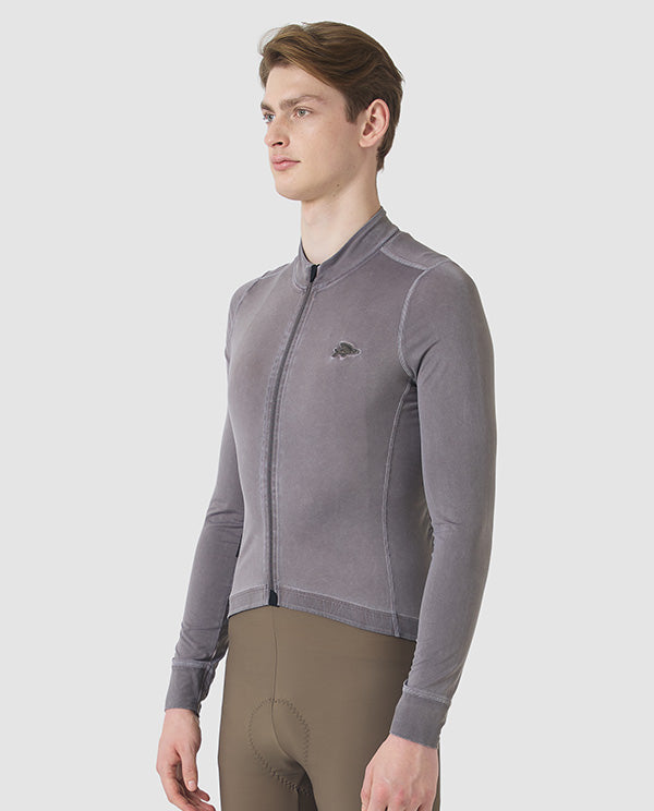 Café du Cycliste 車衣 Charlie ColdDye Charcoal 長袖 男款 炭灰