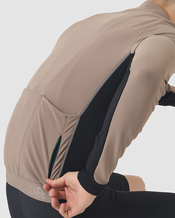 Café du Cycliste 軟殼外套Manon Softshell Jacket OysterGrey 男款 棕灰