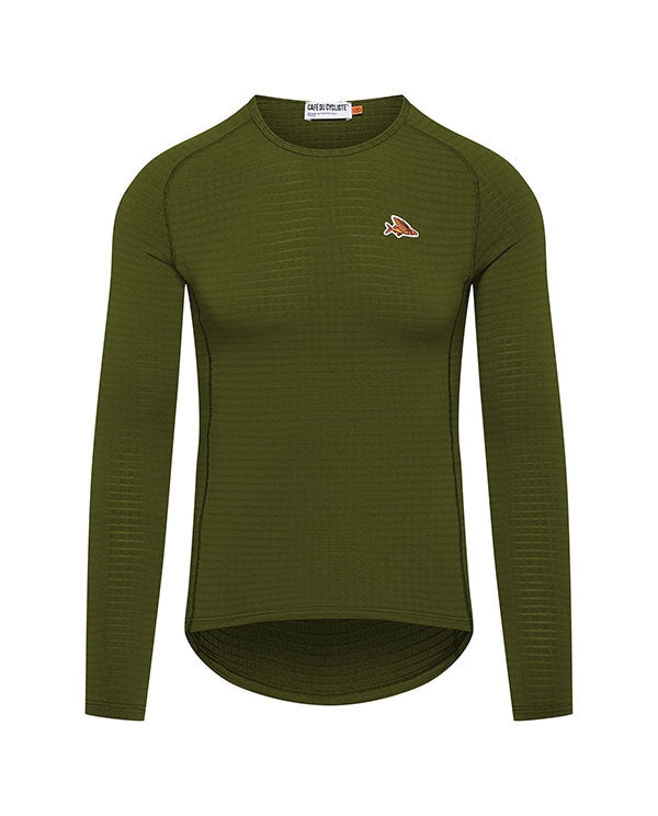 Café du Cycliste 底衫Coline LS Baselayer Leaf Green 長袖 男款 綠