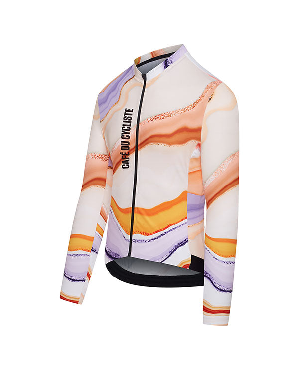 Café du Cycliste 工坊車衣 Alexine LS Jersey Atelier Onyx 男款 瑪瑙紋