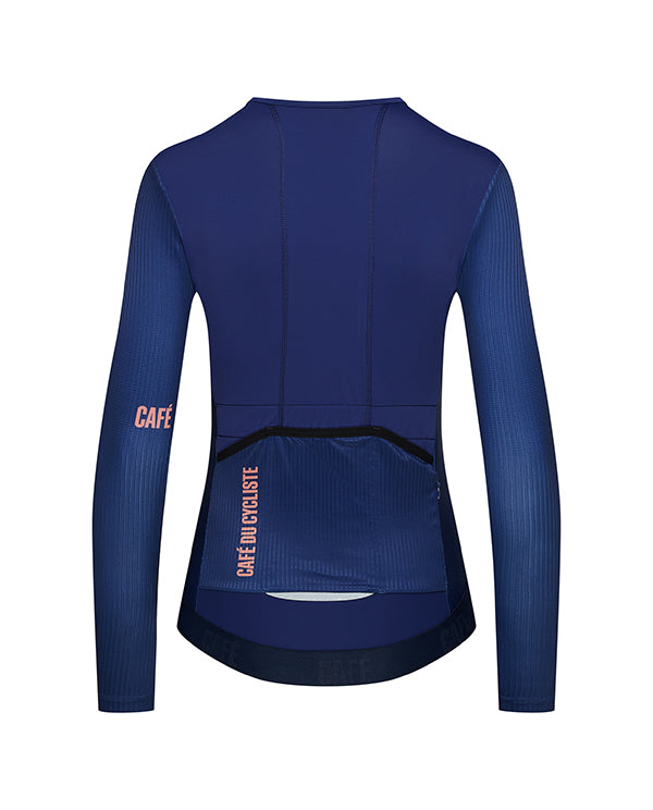 Café du Cycliste 車衣 Roxane LS Jersey Navy 長袖 女款 藍