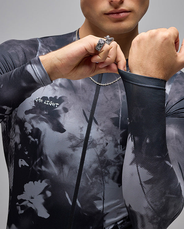 Givelo 車衣G90 LIGHT LS UNISEX BLOOM JERSEY BLACK 男女共版 黑