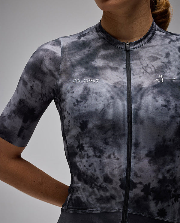 Givelo 車衣G90 LIGHT SS UNISEX BOTANIC JERSEY BLACK 男女共版 黑