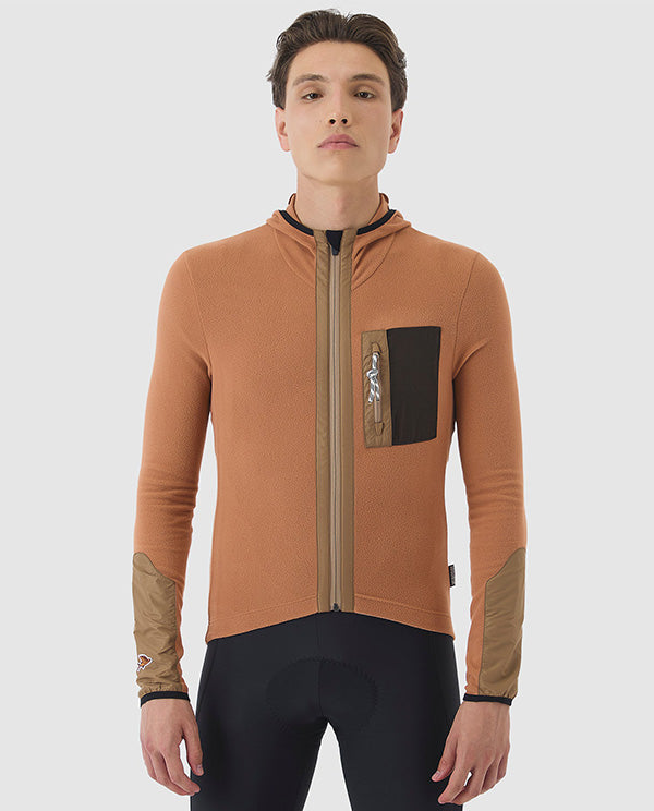 Café du Cycliste 車衣Audax Ingrid LS Jersey V2 Cashew 長袖 男款 腰果棕