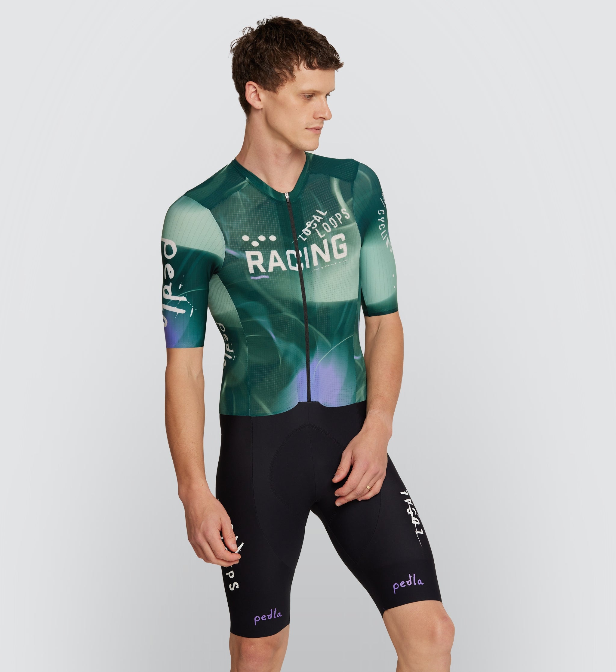 Pedla 連身車衣褲 Local Loops Pro Pursuit Crit Suit Race Team 男款 綠黑