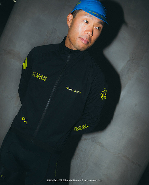 PedalMafia 外套Core Spray Jacket PAC-MAN Black 男款 黑