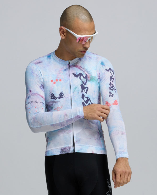 Pedla 車衣Lost In Natrure RIDECAMO Training LS Jersey Fade 薄長袖 男款 白