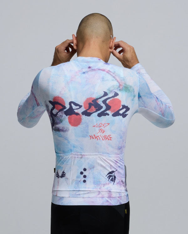 Pedla 車衣Lost In Natrure RIDECAMO Training LS Jersey Fade 薄長袖 男款 白