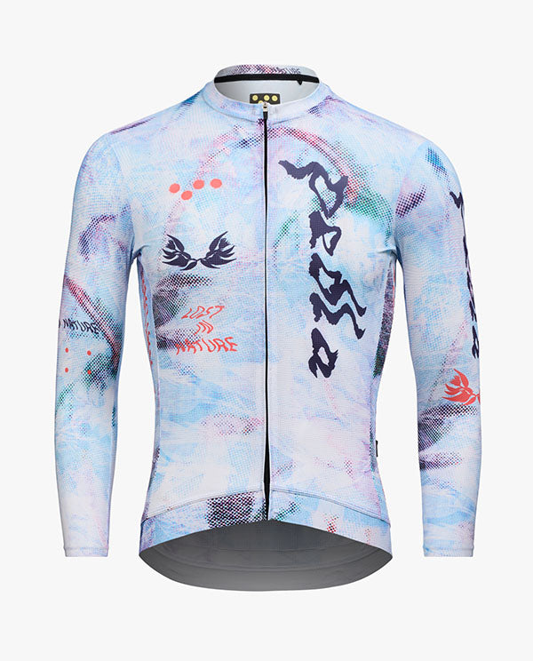 Pedla 車衣Lost In Natrure RIDECAMO Training LS Jersey Fade 薄長袖 男款 白