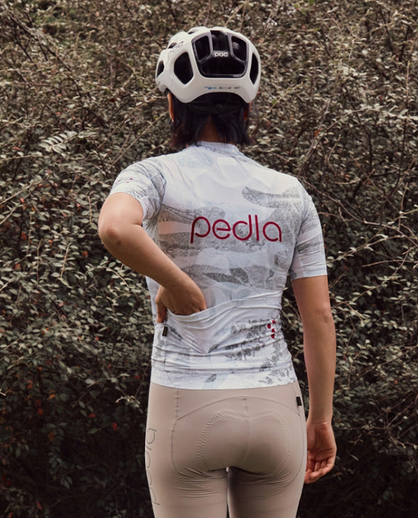 Pedla 車衣NatureCAMO Training Jersey Sketch White 女款 灰白
