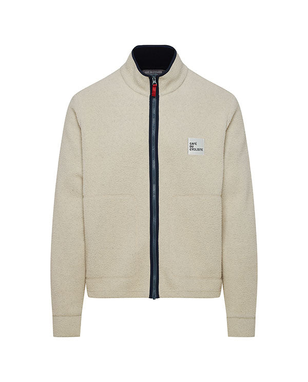 Café du Cycliste 刷毛外套 Domitille Technical Fleece Jacket Ecru 男款 亞麻棕