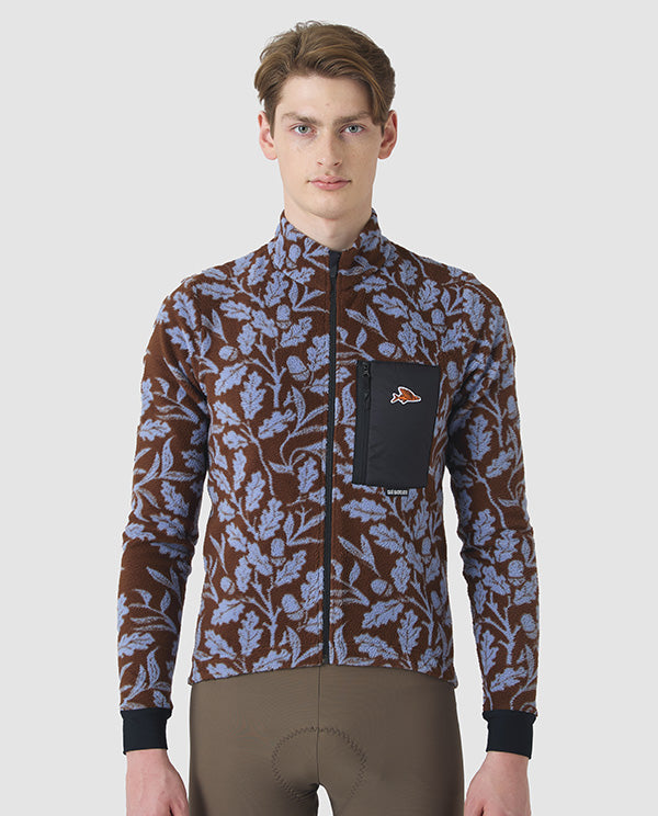 Café du Cycliste 車衣Solange Carob Verbena長袖 男款 櫟葉藍