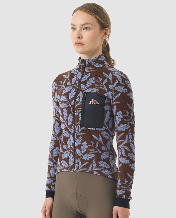 Café du Cycliste 車衣Solange Carob Verbena長袖 女款 櫟葉藍