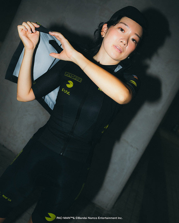 PedalMafia 車衣 Core Jersey PAC-MAN Black 女款 黑