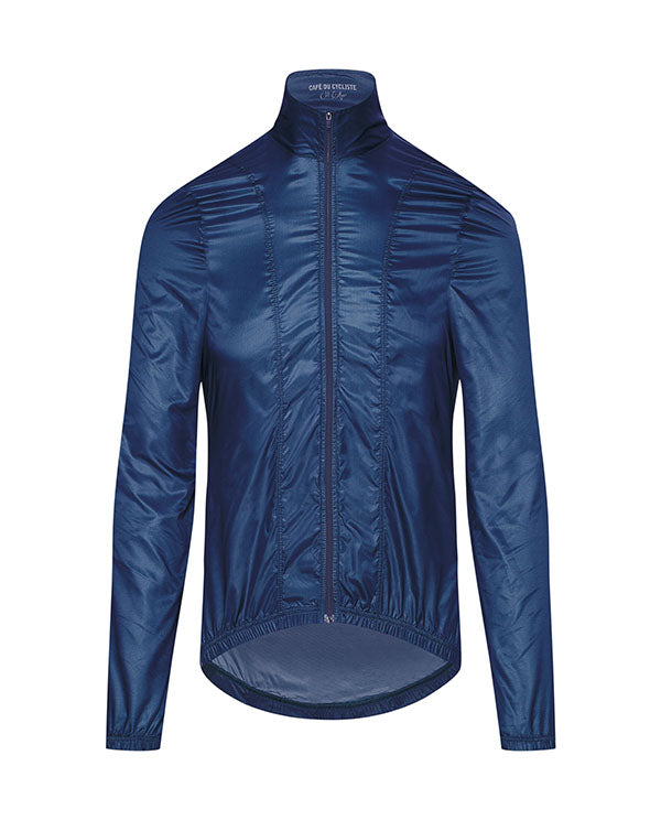 Café du Cycliste 外套Petra Jacket Peacock Blue極輕防風 男-孔雀藍
