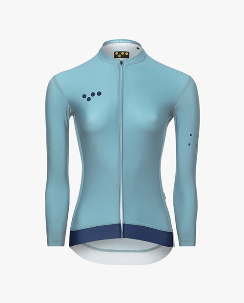 Pedla 薄長袖車衣 BOLD Classic LS Jersey Twilight 女款 暮光藍