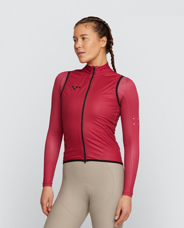 Pedla 防風背心 Essentials Classic Gilet Respberry 女款 覆盆莓紅