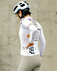 Pedla 薄長袖車衣 Colour Theory Classic LS Jersey White 女款 白