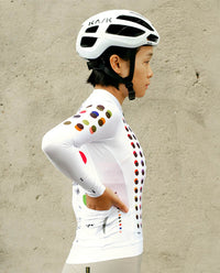 Pedla 薄長袖車衣 Colour Theory Classic LS Jersey White 女款 白