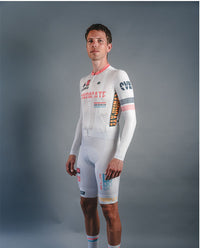 Biehler 薄長袖車衣Syndicate Race Team LS Jersey Sunday 男款 白