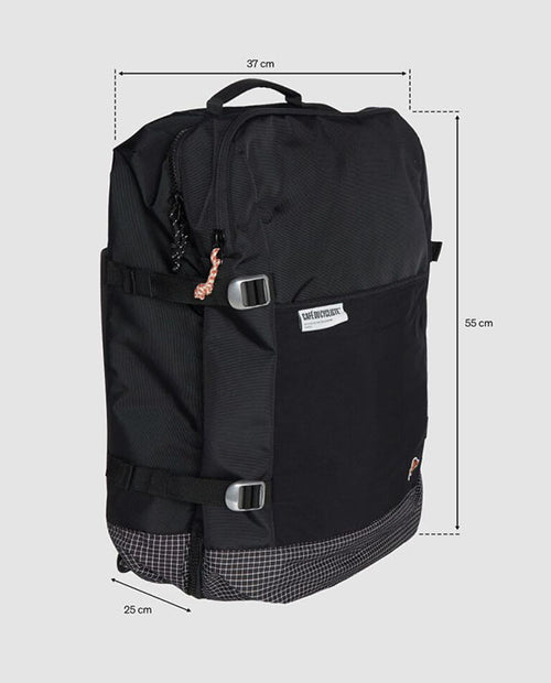 Café du Cycliste 旅行包Travel bag Black 黑格紋
