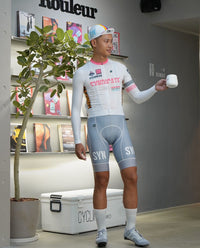 Biehler 薄長袖車衣Syndicate Race Team LS Jersey Sunday 男款 白