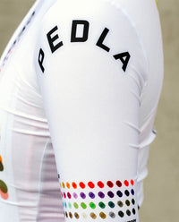 Pedla 薄長袖車衣 Colour Theory Classic LS Jersey White 女款 白