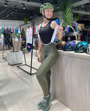 Pedla 薄長褲 Essentials SuperFIT2.0 Bib Tight Olive 女款 橄欖綠
