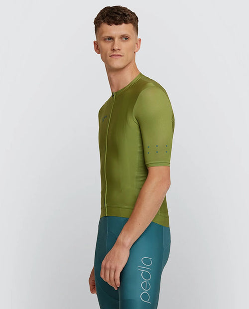 Pedla 車衣BOLD Classic Jersey Moss 男款 橄欖綠