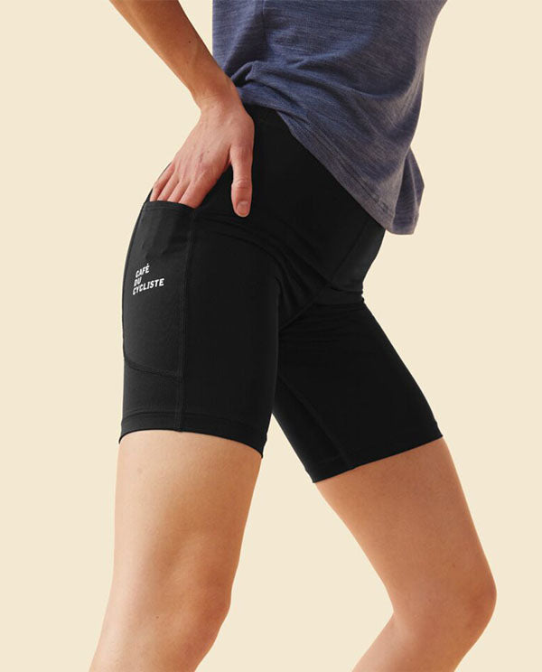 Café du Cycliste 瑜珈短褲 Maina Black 女款 黑