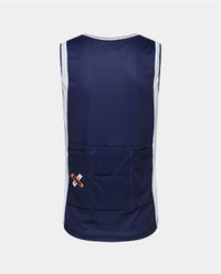 Café du Cycliste 車衣 Beatrice V2 Lightweight Jersey NavyWhite 無袖 男款 藍白