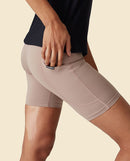 Café du Cycliste 瑜珈短褲 Maina Oyster Grey 女款 米