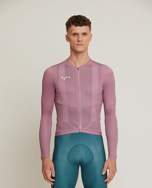 Pedla 薄長袖車衣 BOLD Air LS Jersey Dust 男款 粉紫