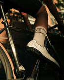 FLR 硬底車鞋FABRO Knit WT White Rubber Sole 客製編織硬底鞋 白