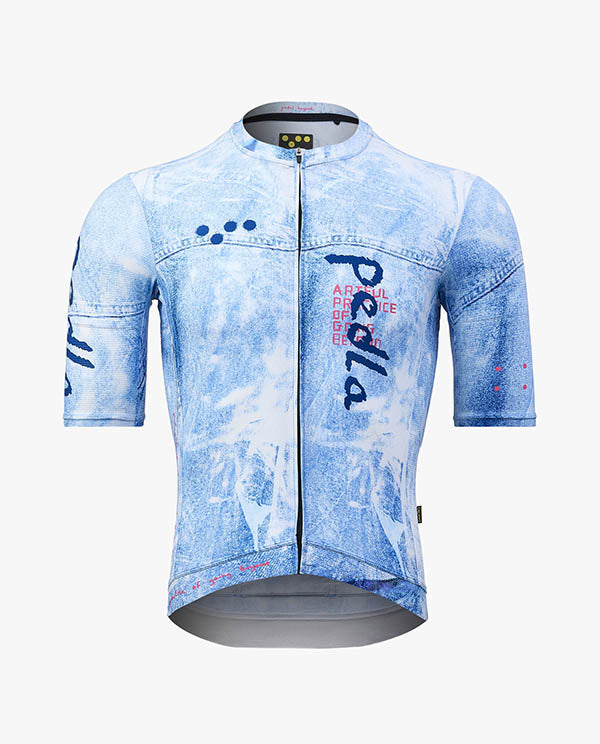 Pedla 車衣Denim Classic Jersey Blue Fade 男款單寧藍| Cycling FABRO