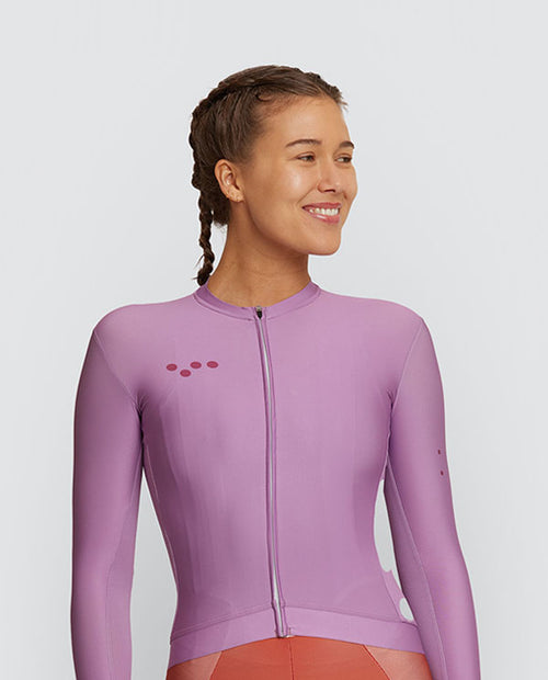 Pedla 薄長袖車衣 Essentials Classic LS Jersey Mauve 女款 藕紫