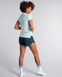 Black Sheep 運動褲 Dry 4" Shorts Navy 跑褲 女款 深藍