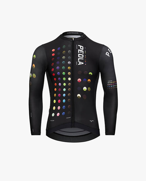 Pedla 薄長袖車衣 Colour Theory Classic LS Jersey Black 男款 黑