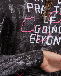 Pedla 薄長袖車衣 Denim Classic LS Jersey Black Etch 女款 斑駁黑