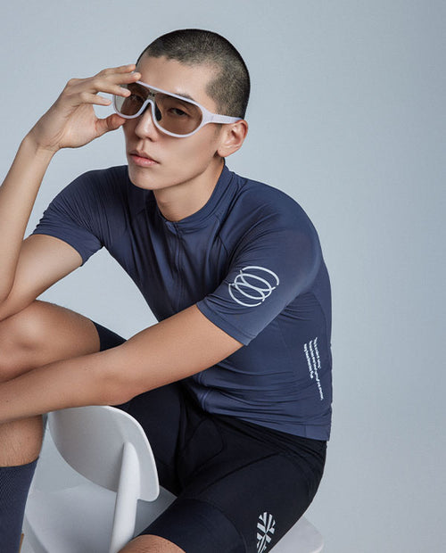 KPLUS經典男款短袖自行車衣-煙燻灰