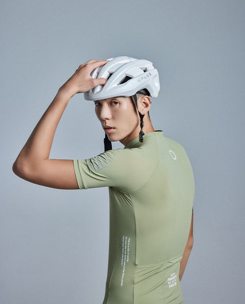 KPLUS經典男款短袖自行車衣-鼠尾草綠