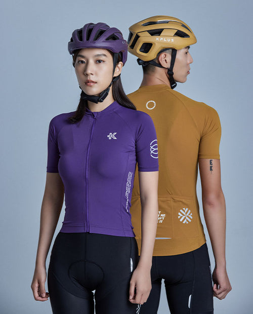 KPLUS經典男款短袖自行車衣-芥末黃