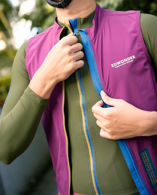 EDW 背心EdW Edition Vest Wine Berry 男款 酒紅