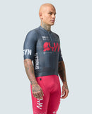 SYN 車衣 Pro Team Jersey Grey Pink 男款 深灰